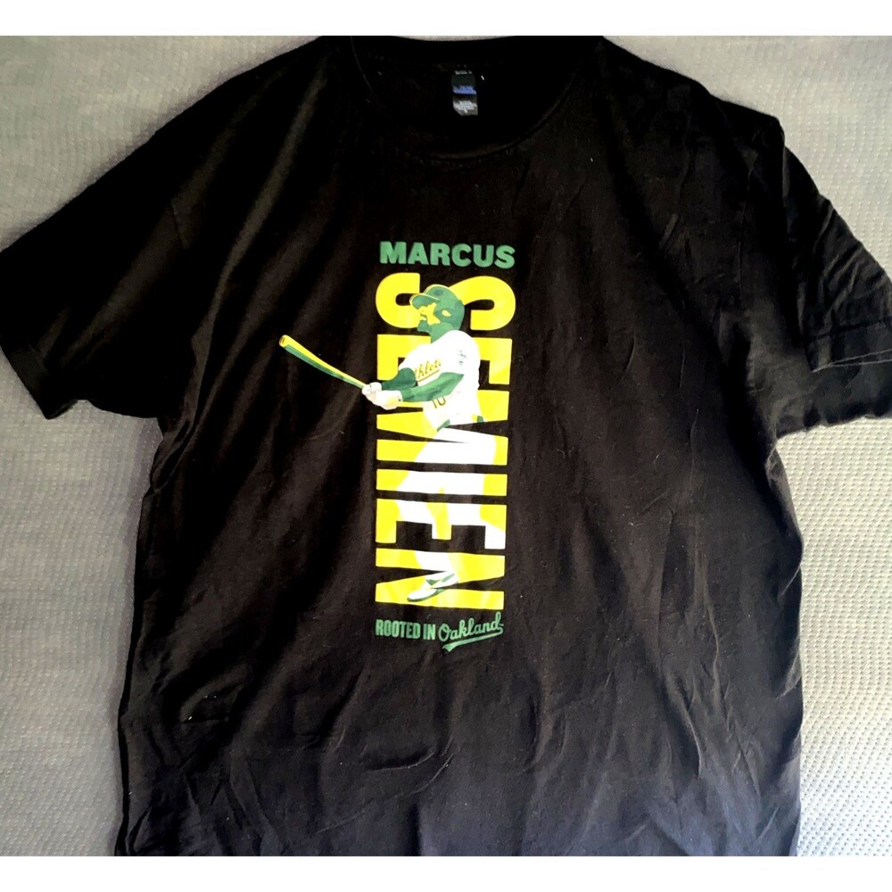 MLB Marcus Semien Oakland Athletics Black Men's XL Cache Creek Casino Resort